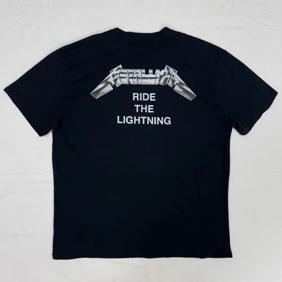 Fear of God Metallica Ride The Lightning Shirt Mens Large Heavy Oversize Graphic - Picture 4 of 9